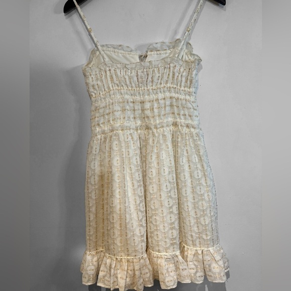 Red Carter “Ruby” Mini-Dress with Metallic Gold Accents. Size Small. - Picture 14 of 17